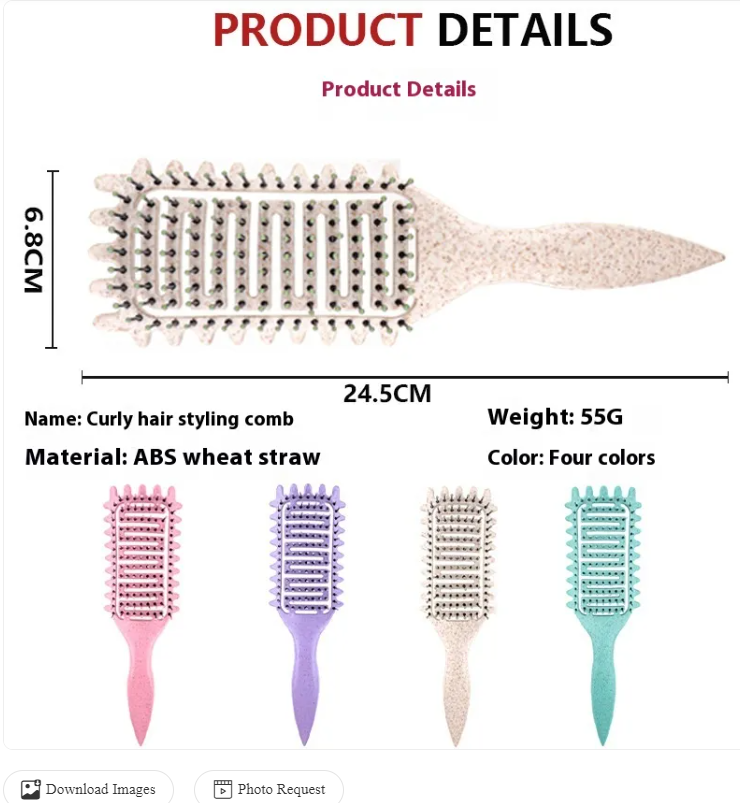 Curl Hair Hollow Comb | Define & Shape Your Curls Effortlessly