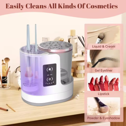 Electric Makeup Brush Cleaner | Fast & Deep Cleaning Spinner Tool