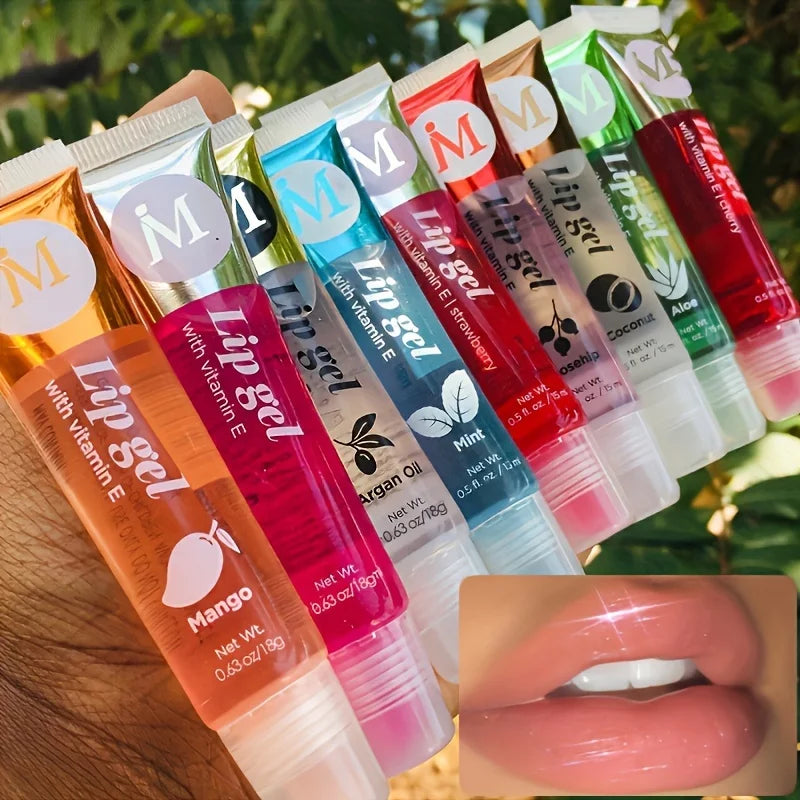 6-Piece Moisturizing Lip Gloss Set | Rosehip & Coconut Flavors