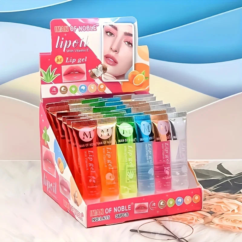 6-Piece Moisturizing Lip Gloss Set | Rosehip & Coconut Flavors