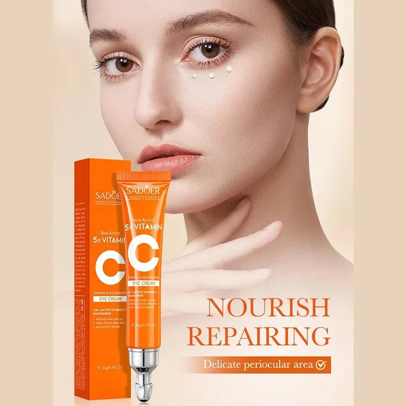 SADOER Vitamin C Eye Cream - Anti Dark Circles & Firming