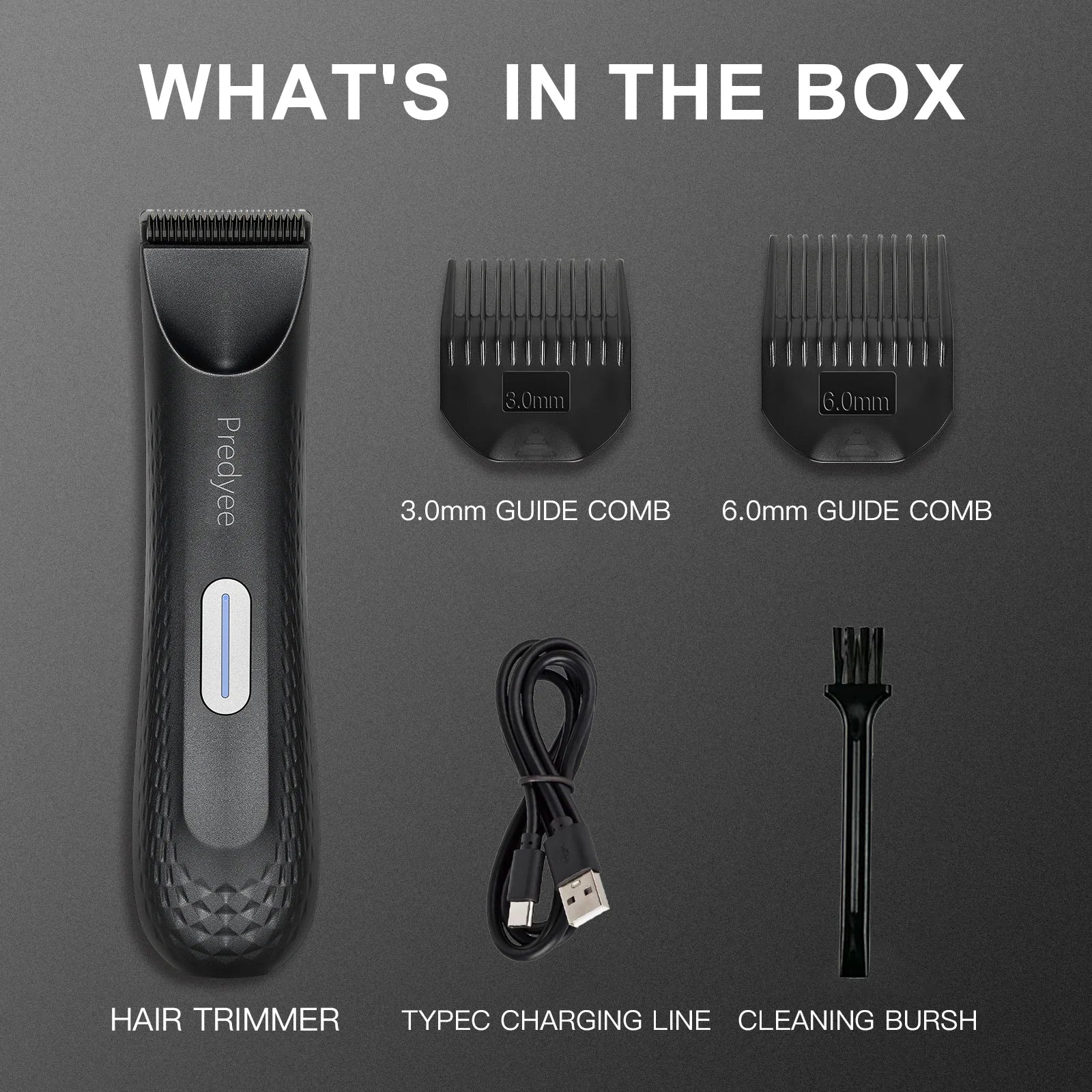 Men's Waterproof Body Groomer & Trimmer with Ceramic Blade