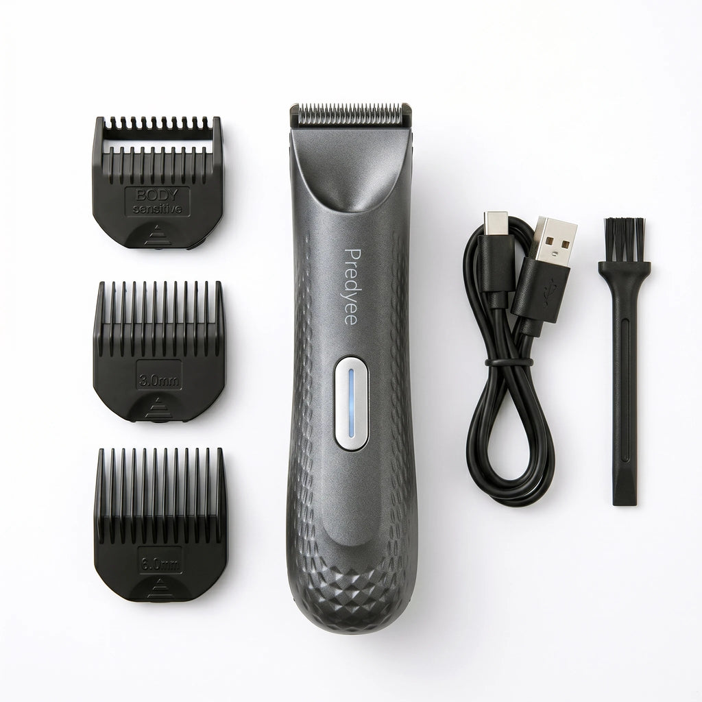 Men's Waterproof Body Groomer & Trimmer with Ceramic Blade