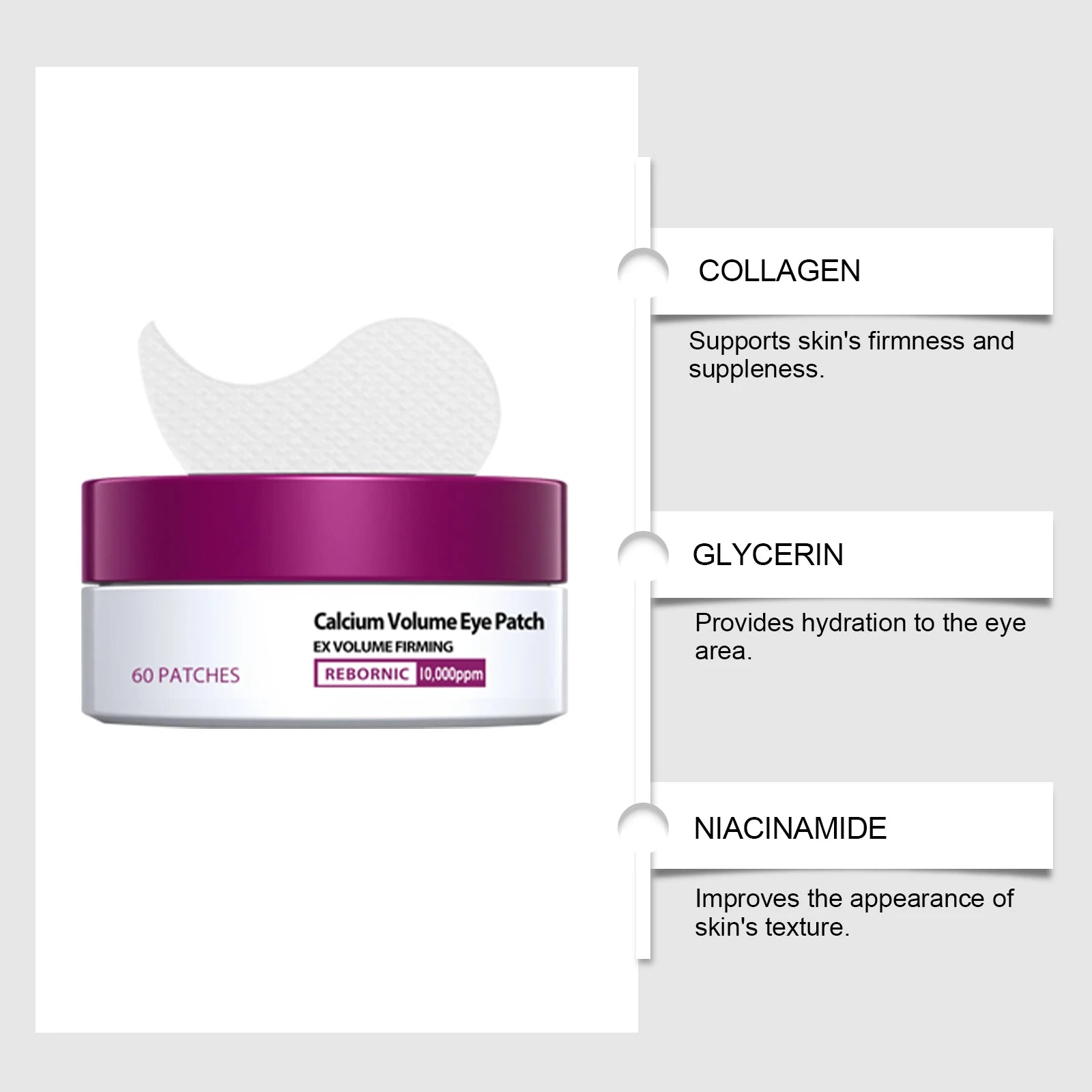 Calcium Anti-Aging Skincare Set | Serum, Eye Patches & Balm
