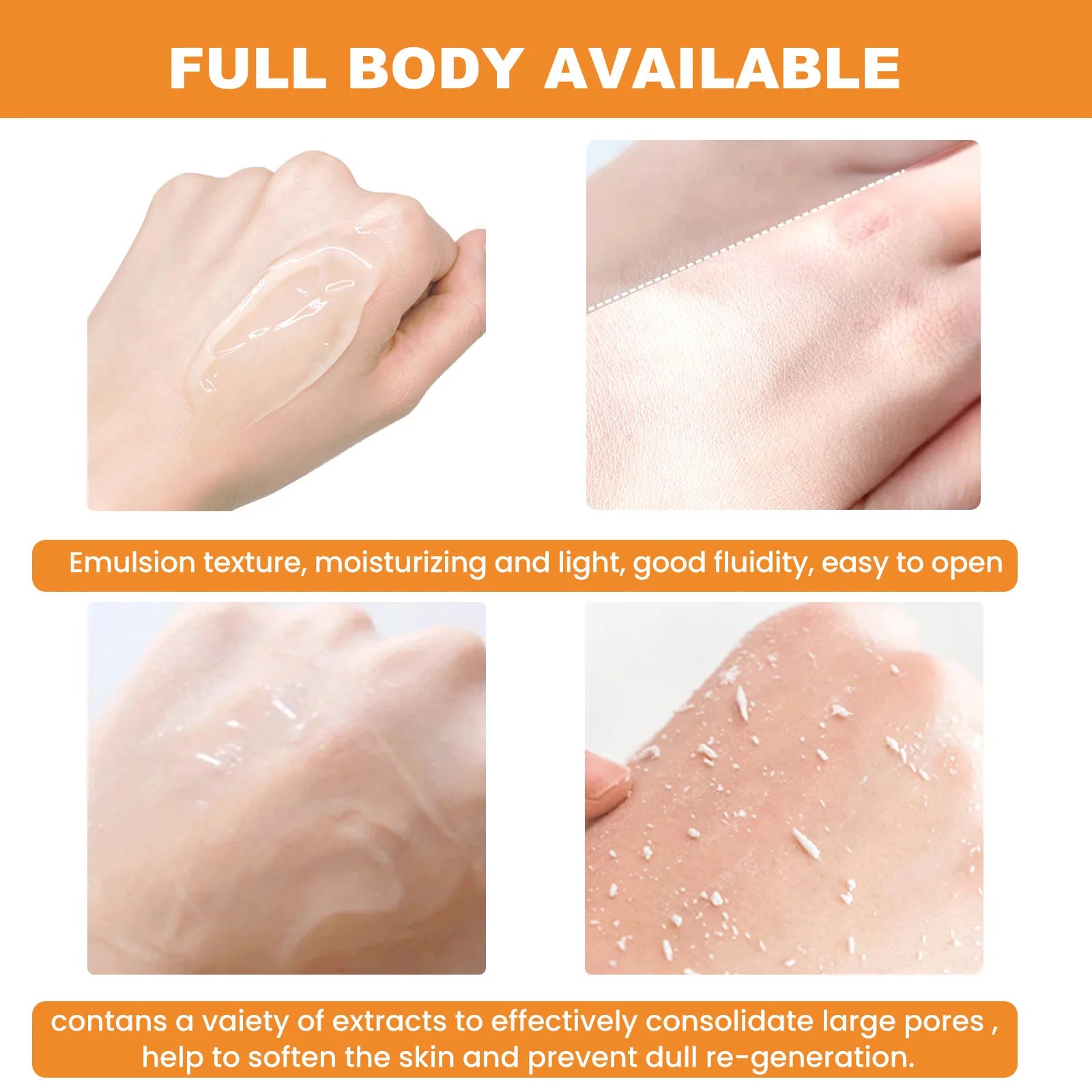 Orange Exfoliating Gel | Brightening & Hydrating Korean Scrub 50g
