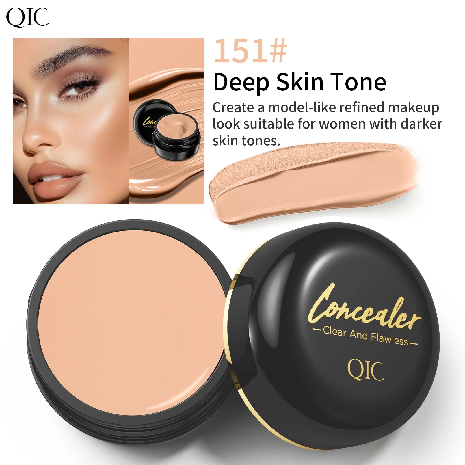 Waterproof Full Coverage Concealer for Tattoos & Scars