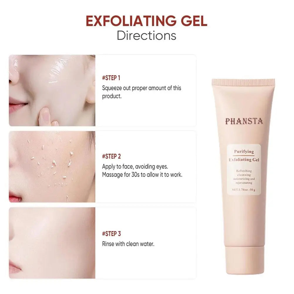 Pore Purifying Face Exfoliating Gel - Oil Control & Moisturizing ✅