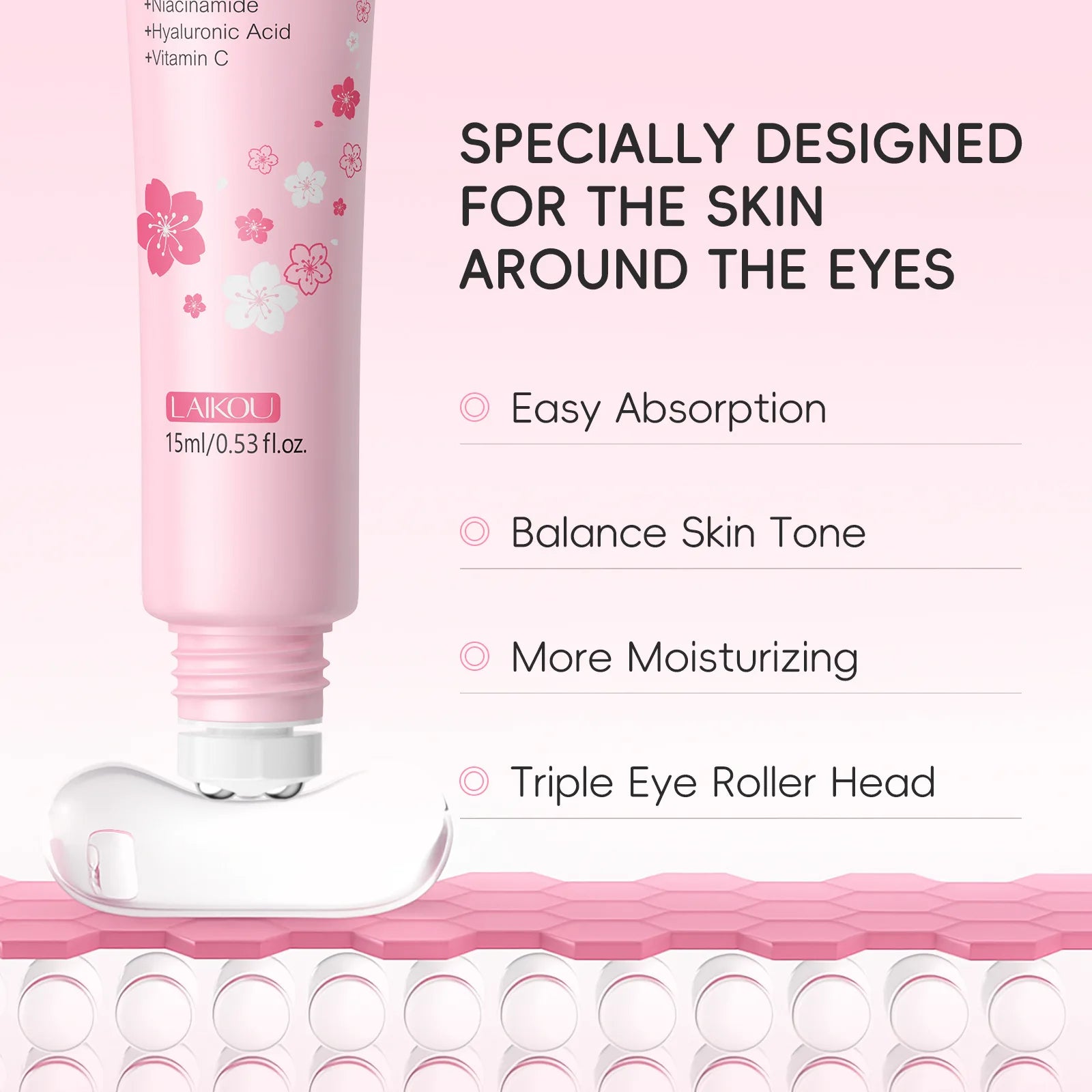 Sakura Hyaluronic Eye Serum - Fade Dark Circles & Eye Bags 15ml