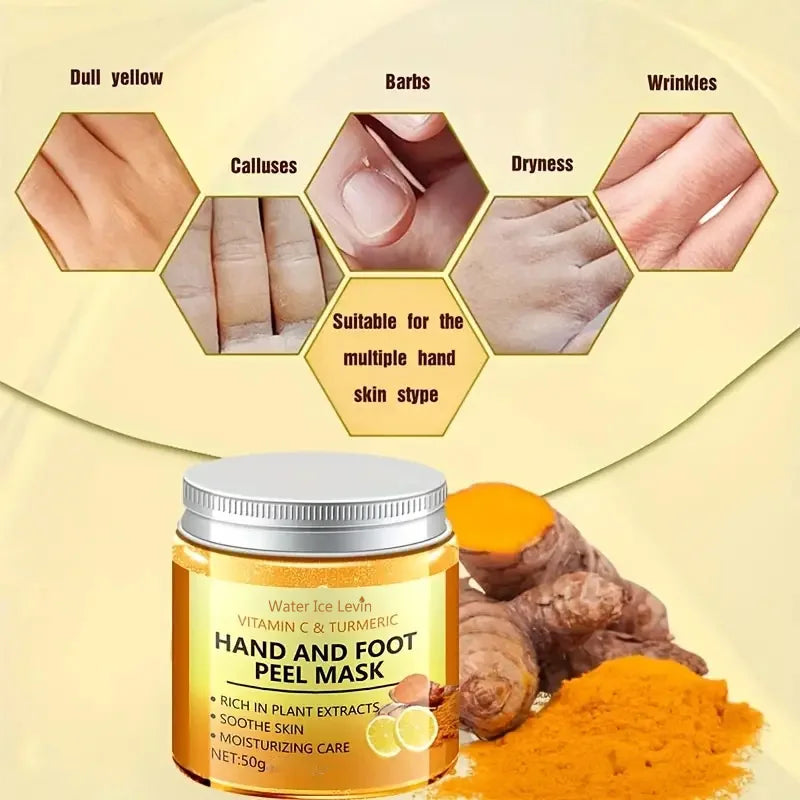 Turmeric Vitamin C Smoothing Wax Mask - Hands & Fee