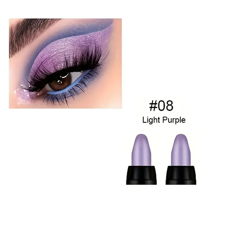 16 Colors Glitter Waterproof Eyeliner Set | Long-Lasting & Smudge-Proof