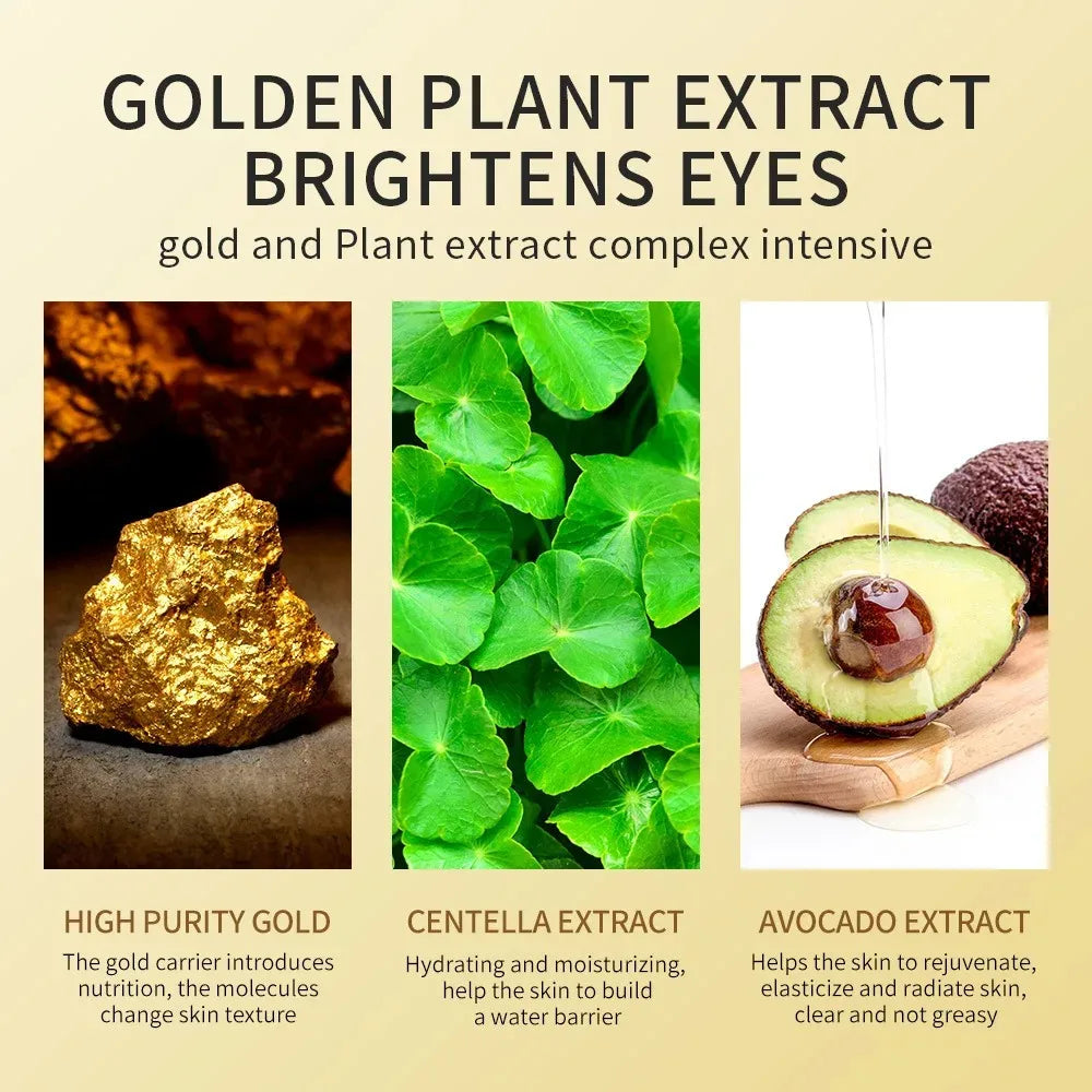 Avocado Gold Eye Patches - Anti Dark Circles & Firming (60/120pcs)