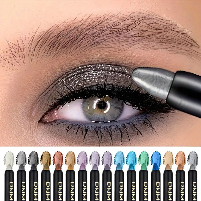 16 Colors Glitter Waterproof Eyeliner Set | Long-Lasting & Smudge-Proof