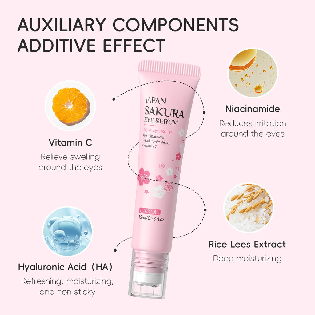 Sakura Hyaluronic Eye Serum - Fade Dark Circles & Eye Bags 15ml