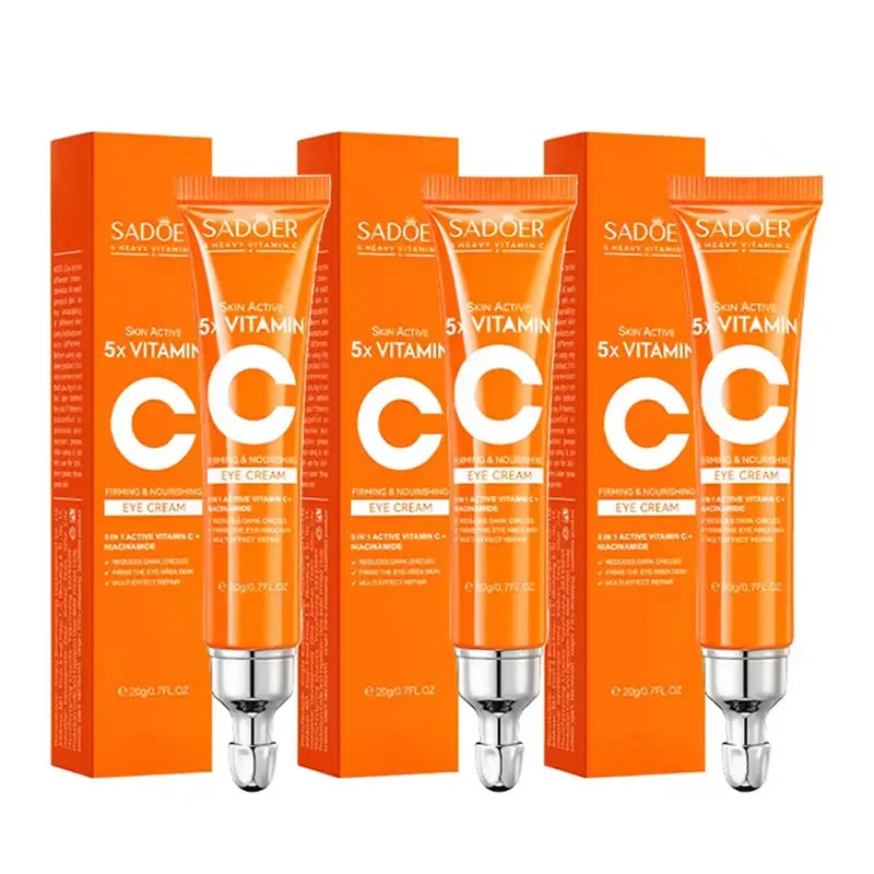 SADOER Vitamin C Eye Cream - Anti Dark Circles & Firming