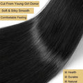 Straight Bundles Human Hair Extensions 3 4 Bundles Unprocessed Brazilian Hair 26 Inch Double Weft Weave Natural Black For Women