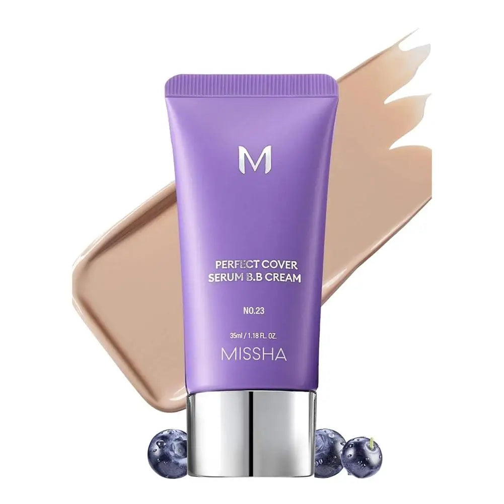 Korean MISSHA BB Cream Foundation Perfect Cover Concealer Waterproof Hyaluronic Acid Color Correcting Natural Snug Fit