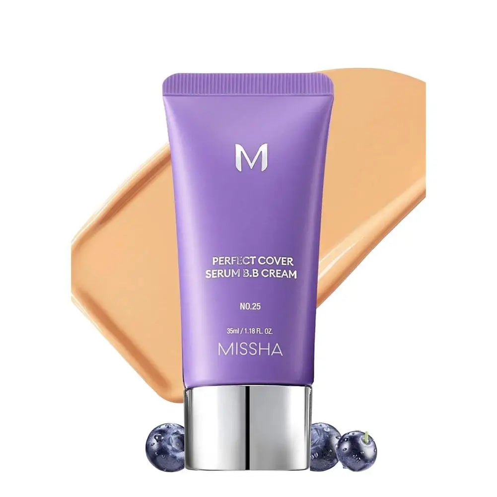 Korean MISSHA BB Cream Foundation Perfect Cover Concealer Waterproof Hyaluronic Acid Color Correcting Natural Snug Fit