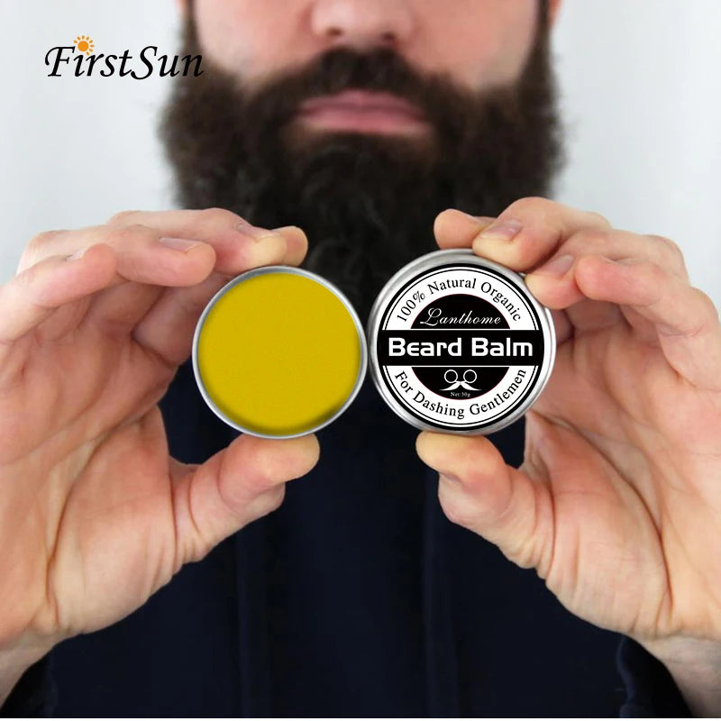 Natural Beard Balm & Growth Oil for Men – Moisturizing Styling Cream