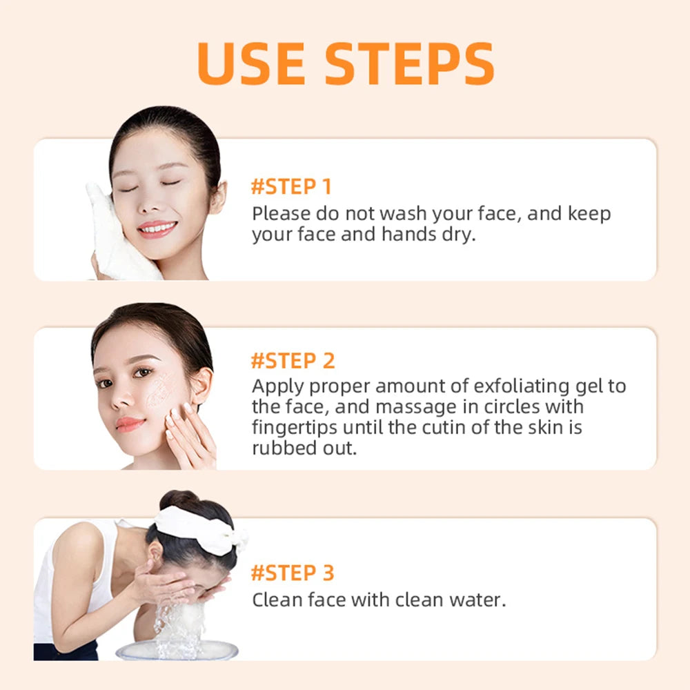 Orange Exfoliating Gel | Brightening & Hydrating Korean Scrub 50g