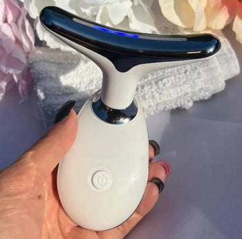 7-Color LED Microcurrent Facial Massager | Skin Firming for Face & Neck
